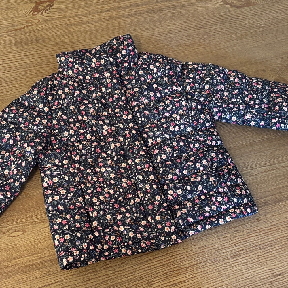 Floral Kids Puffer Jacket